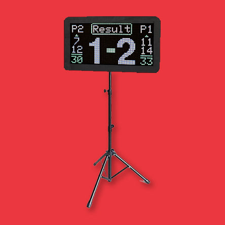 TTPro Scorer display with optional tripod